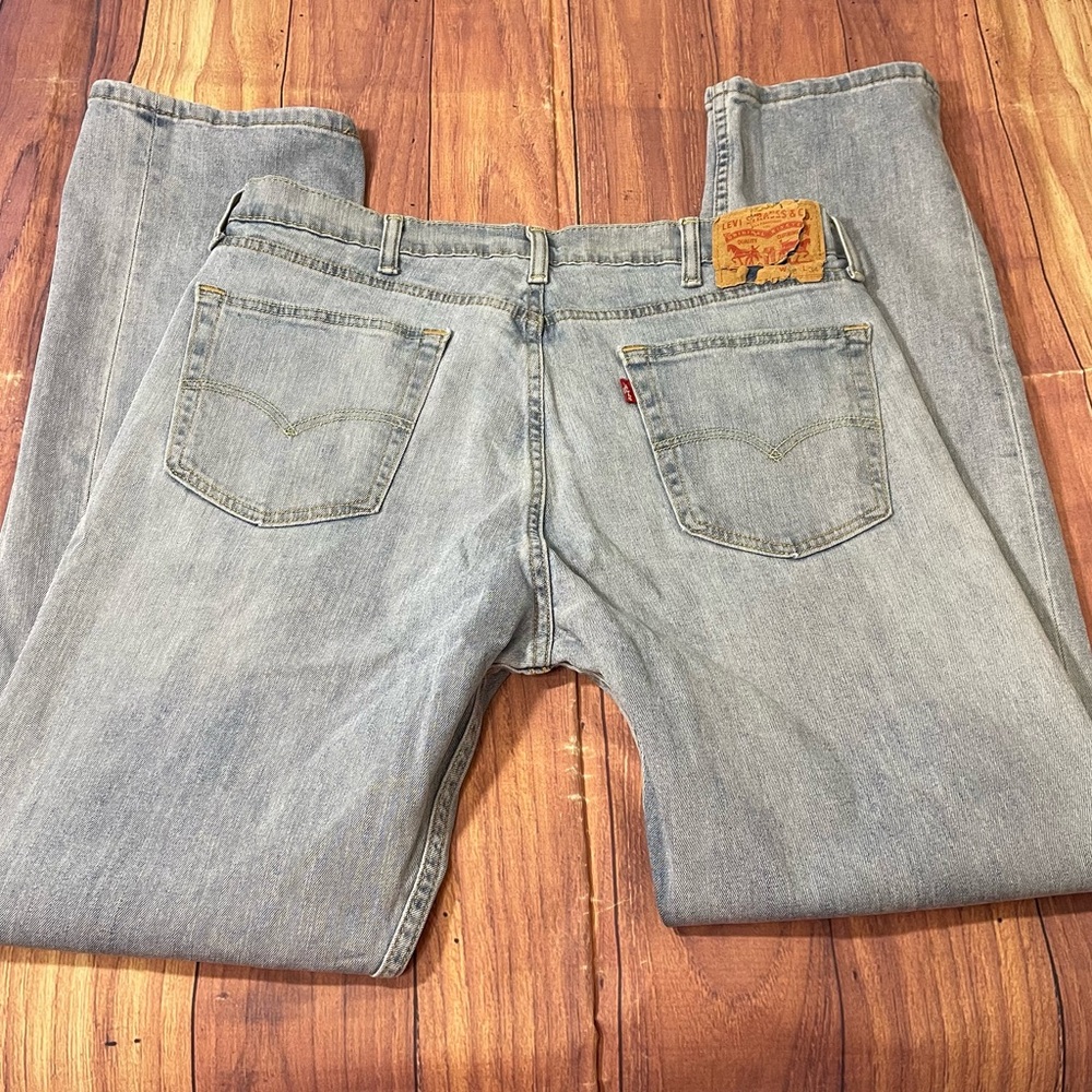 Men’s Levi's Blue Straight Jeans Classic Style W38 L34 - Picture 12 of 15